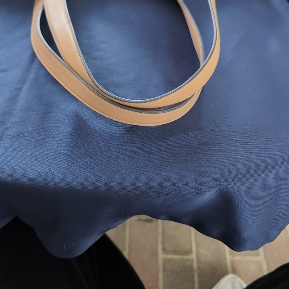 Two-Tone Straw Tote Bag - Pink and Tan - Picture 11 of 15